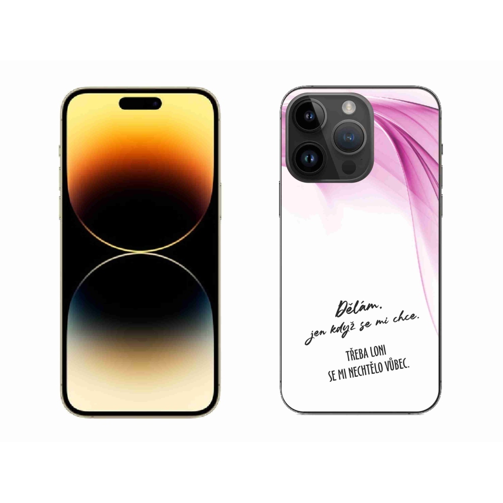 Gélový kryt mmCase na iPhone 14 Pro Max 6.7 - vtipný text 12 biele pozadie