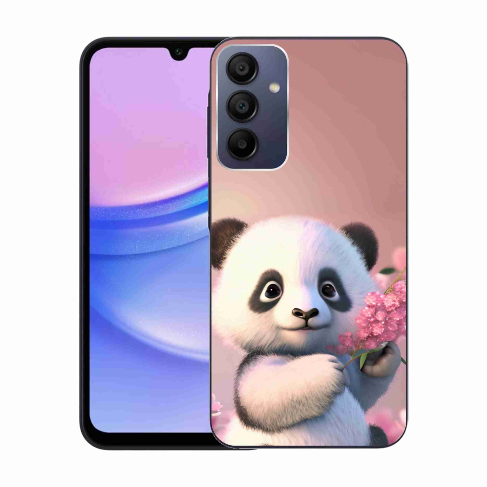 Gélový kryt mmCase na Samsung Galaxy A15 4G/5G - roztomilá panda