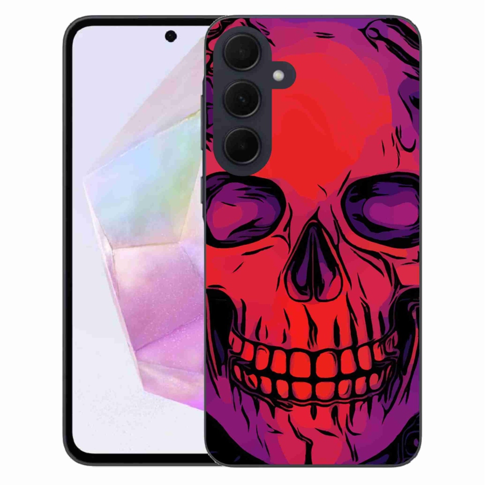 Gélový obal mmCase na Samsung Galaxy A35 5G - lebka