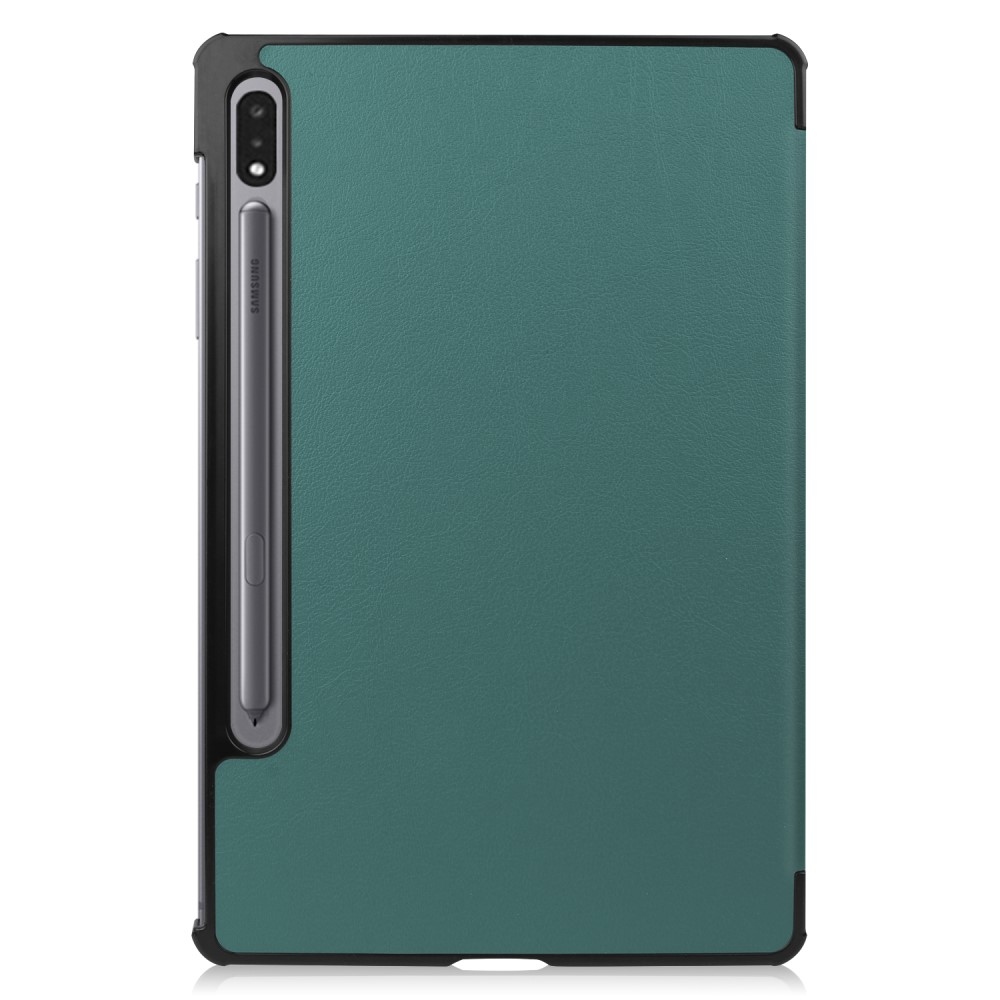 Case chytré zatváracie puzdro na Samsung Galaxy Tab S9+ - zelené