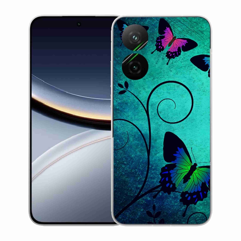 Gélový kryt mmCase na Xiaomi Poco F7 5G - farební motýle