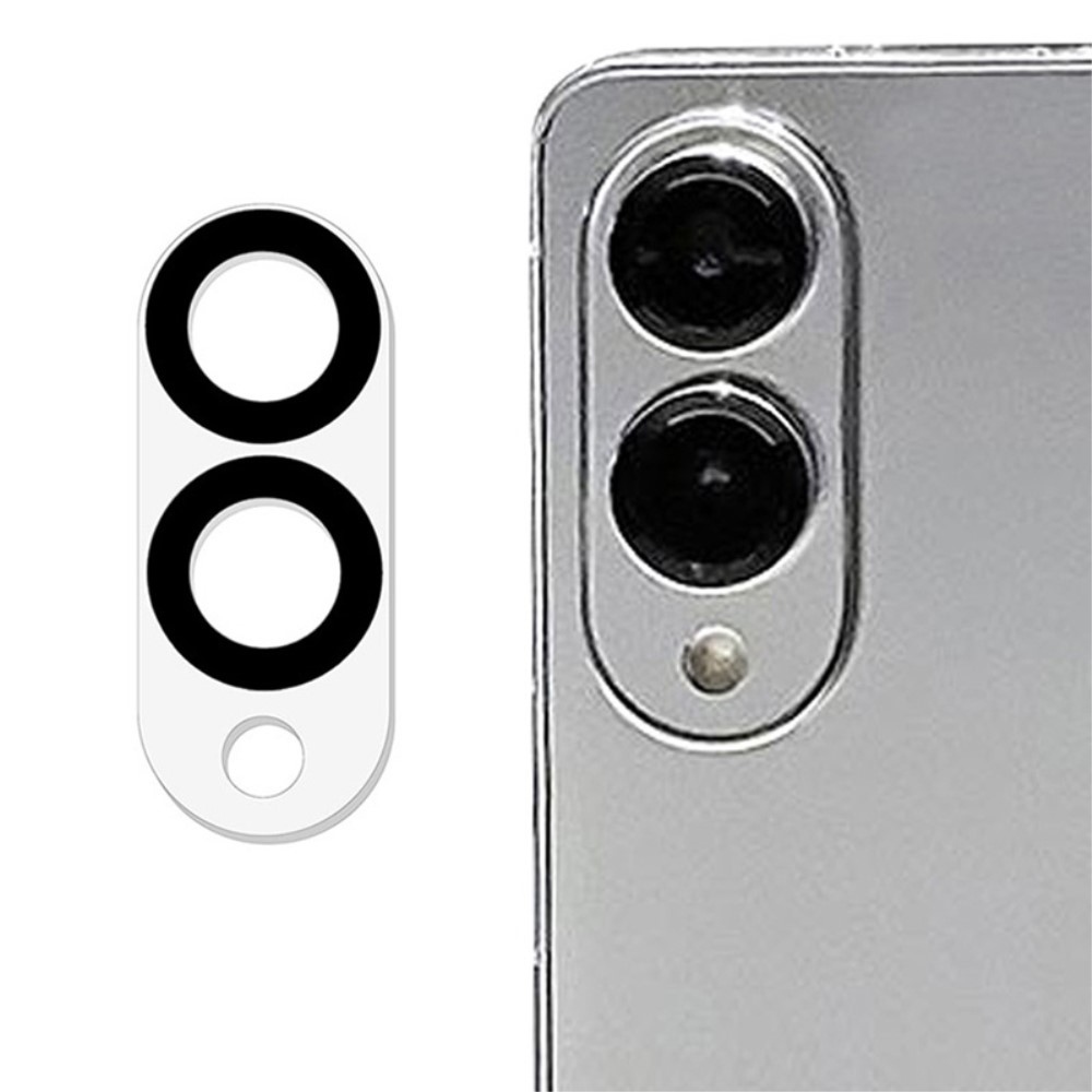 HD sklo šošovky fotoaparátu na Samsung Galaxy S25 Edge - čierne krúžky