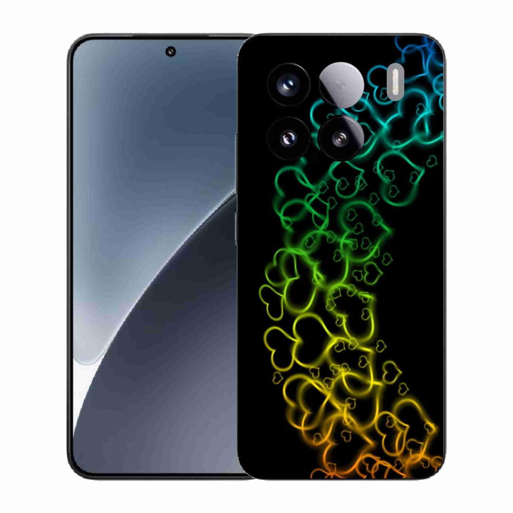 Gélový kryt mmCase na Xiaomi 15 - farebné srdiečka