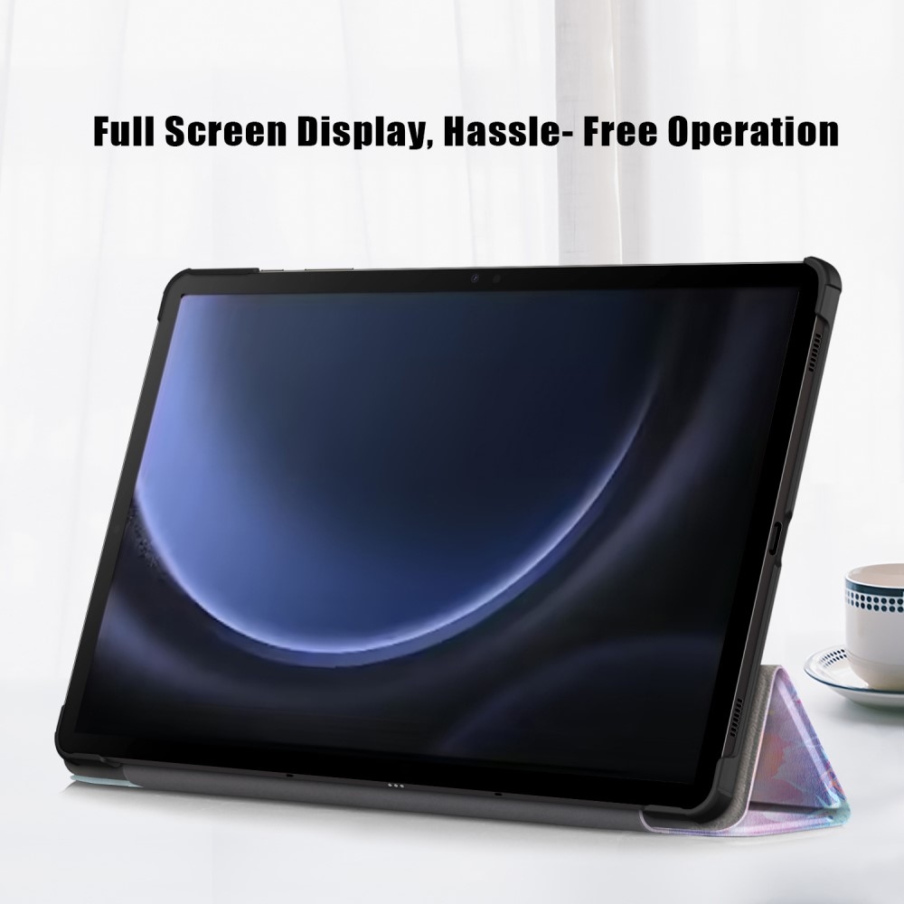 Print chytré zatváracie púzdro na Samsung Galaxy Tab S9 FE+ - abstraktný vzor