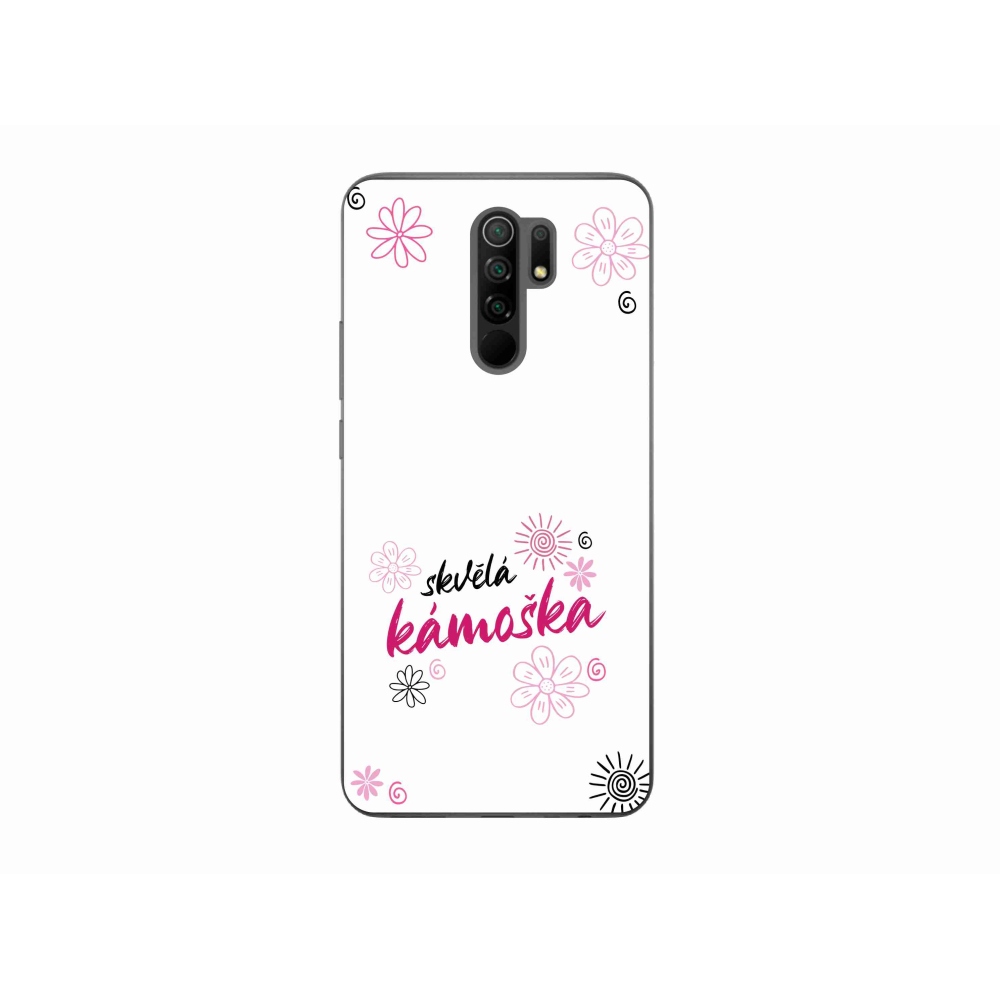 Gélový kryt mmCase na Xiaomi Redmi 9 - skvelá kamoška biele pozadie