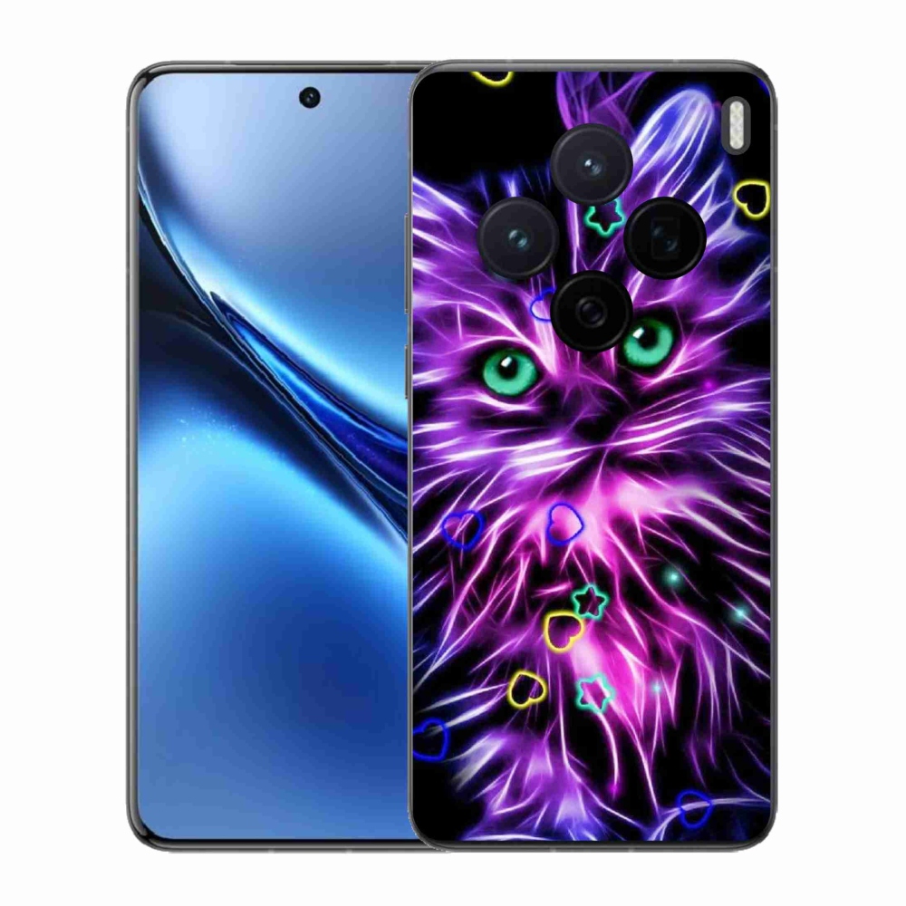 Gélový kryt mmCase na Vivo X200 5G - abstraktná mačka