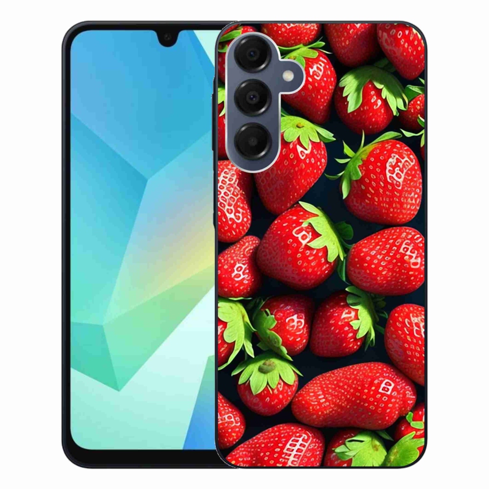 Gélový kryt mmCase na Samsung Galaxy A16 4G/5G - jahody