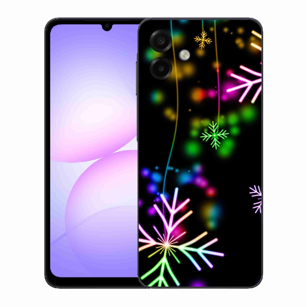 Gélový kryt mmCase na Samsung Galaxy A07 4G - farebné vločky