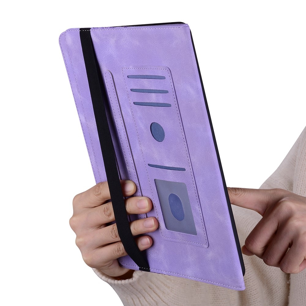 Heart zatváracie púzdro na tablet Xiaomi Redmi Pad SE 8.7 - fialové