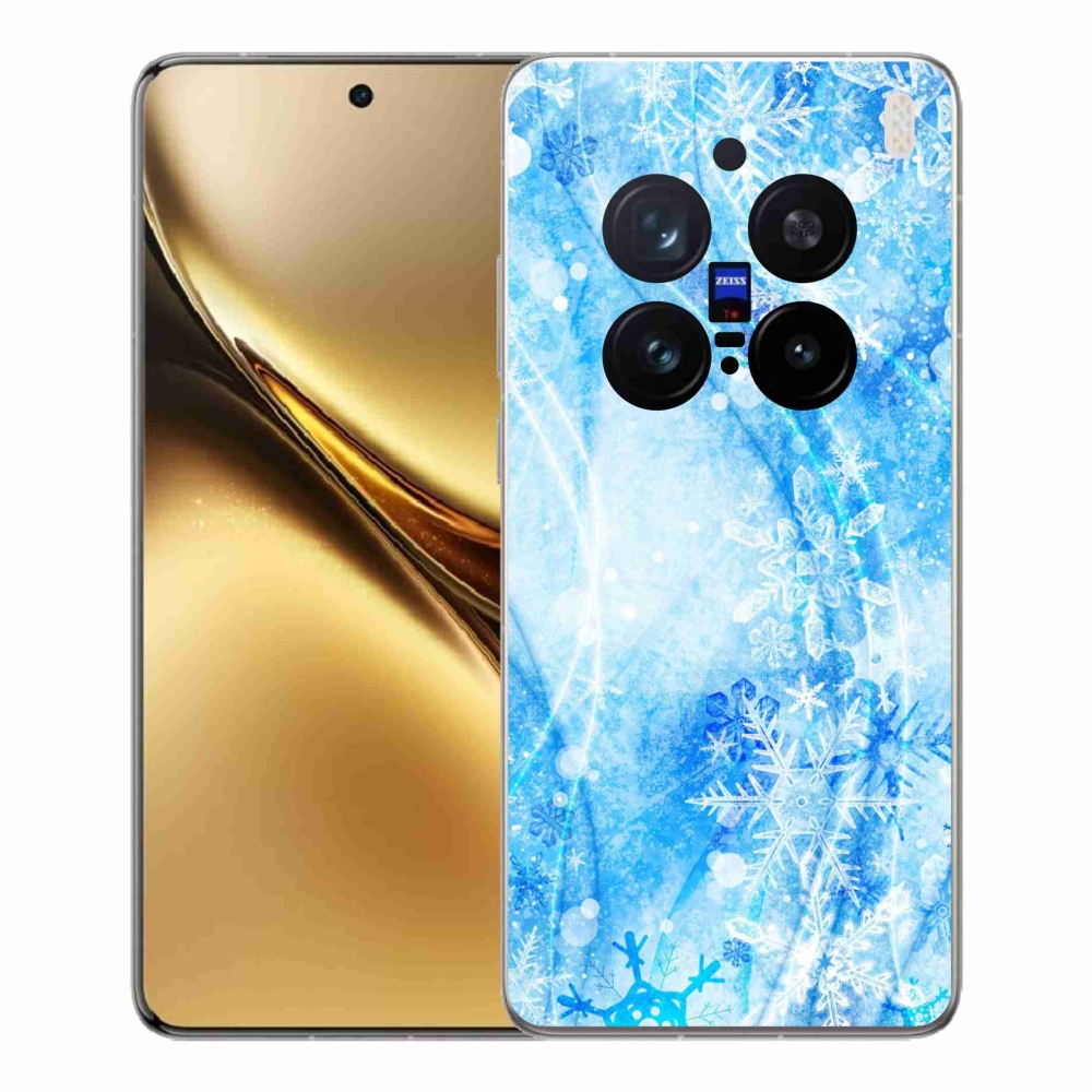 Gélový kryt mmCase na Vivo X200 Pro 5G - snehové vločky