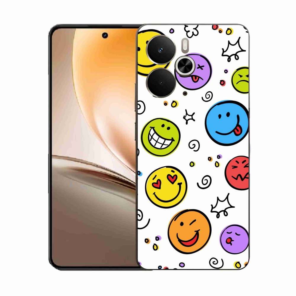 Gélový kryt mmCase na Realme 14 5G - smajlíci