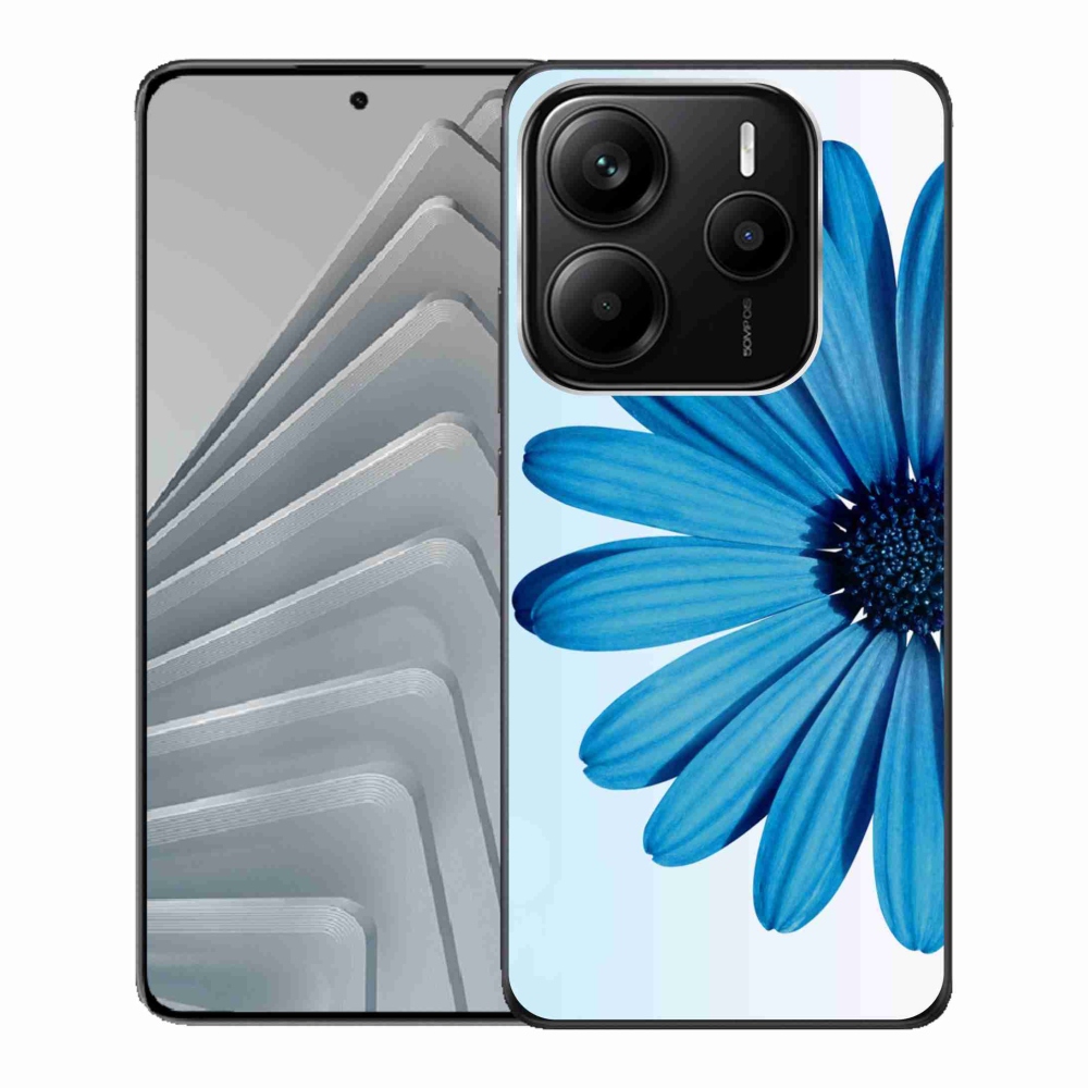 Gélový kryt mmCase na Xiaomi Redmi Note 14 5G - modrá kopretina
