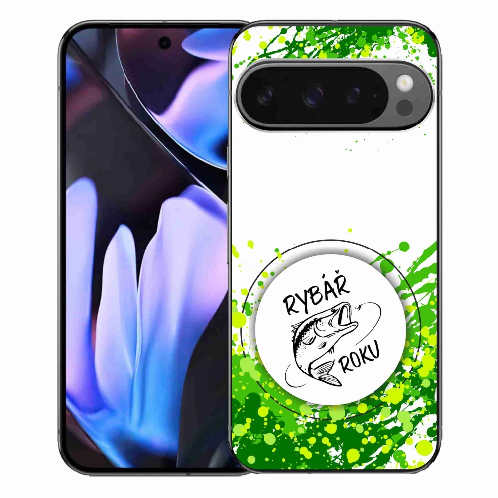 Gélový kryt mmCase na Google Pixel 9 Pro XL - rybár roku biele pozadie