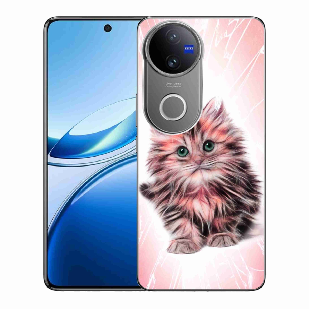 Gélový kryt mmCase na Vivo V50 5G - roztomilé mačiatko