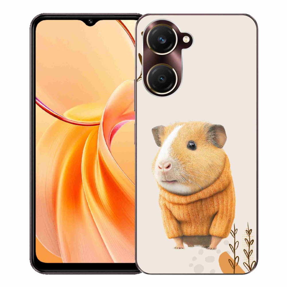 Gélový kryt mmCase na Vivo Y28s 5G - morča vo svetri
