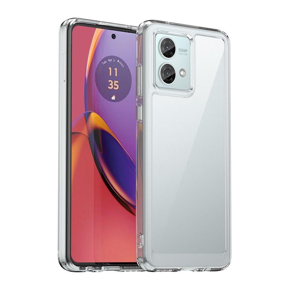 Gélový obal s pevným chrbtom na Motorola Moto G84 5G - priehľadný