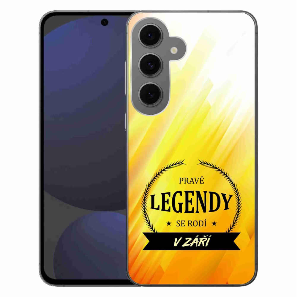 Gélový kryt mmCase na Samsung Galaxy S24 FE - legendy v septembri žlté pozadie