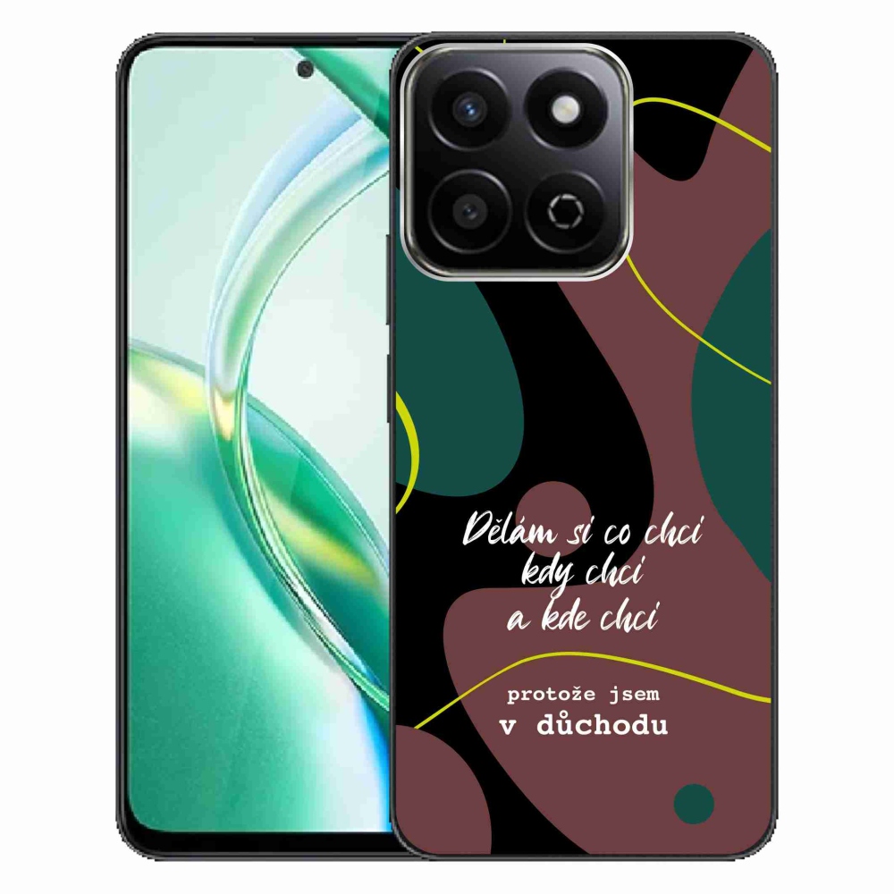 Gélový kryt mmCase na Honor 200 Smart 5G - vtipný text 10 čierne pozadie