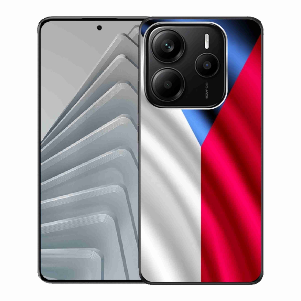 Gélový kryt mmCase na Xiaomi Redmi Note 14 5G - česká vlajka