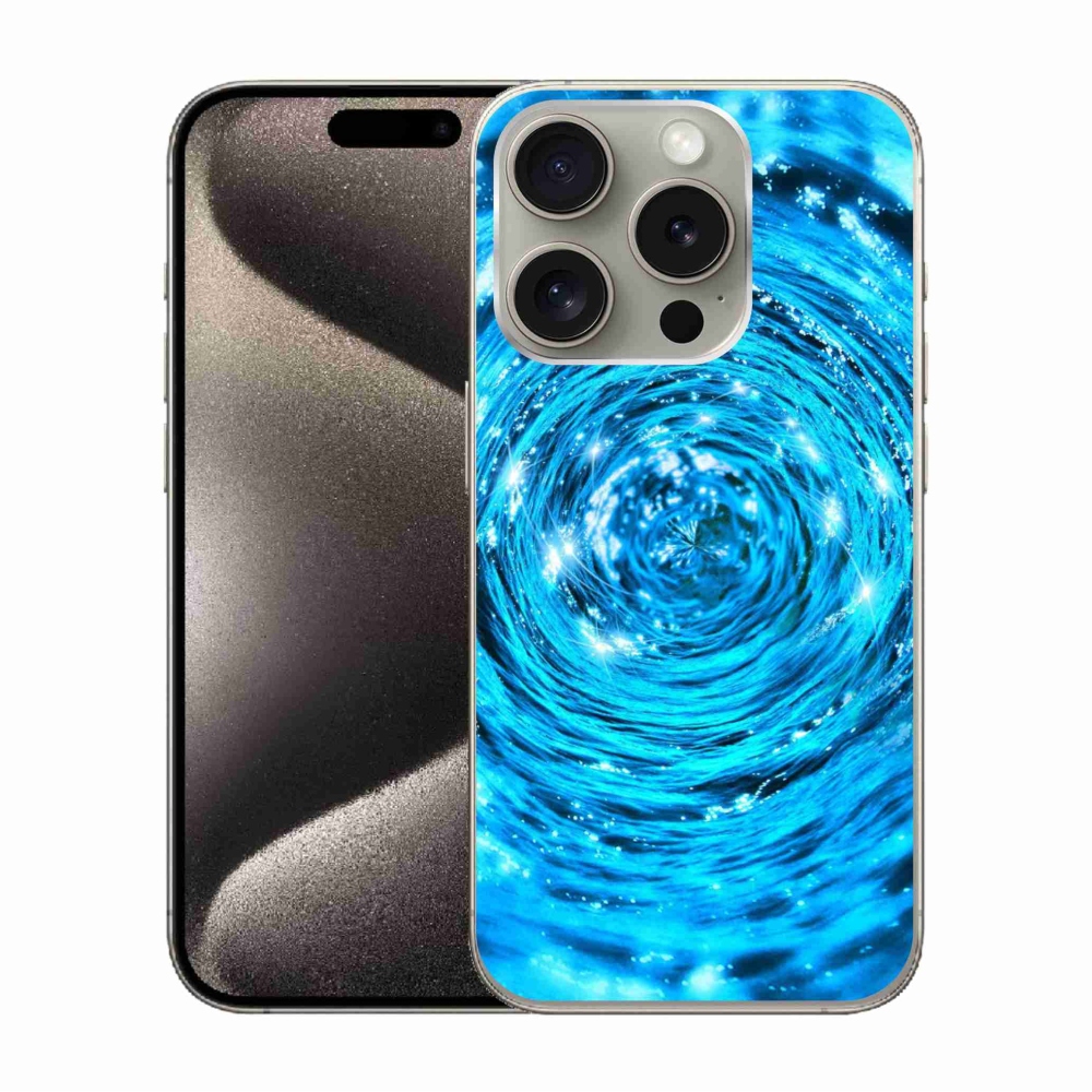 Gélový kryt mmCase na iPhone 15 Pro - vodný vír