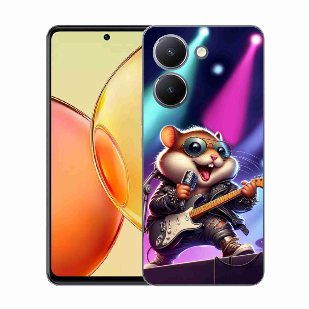 Gélový kryt mmCase na Vivo Y36 - škrečok rocker