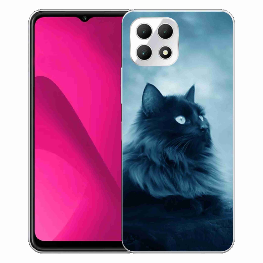 Gélový kryt mmCase na T-Mobile T Phone 2 - čierna mačka 1