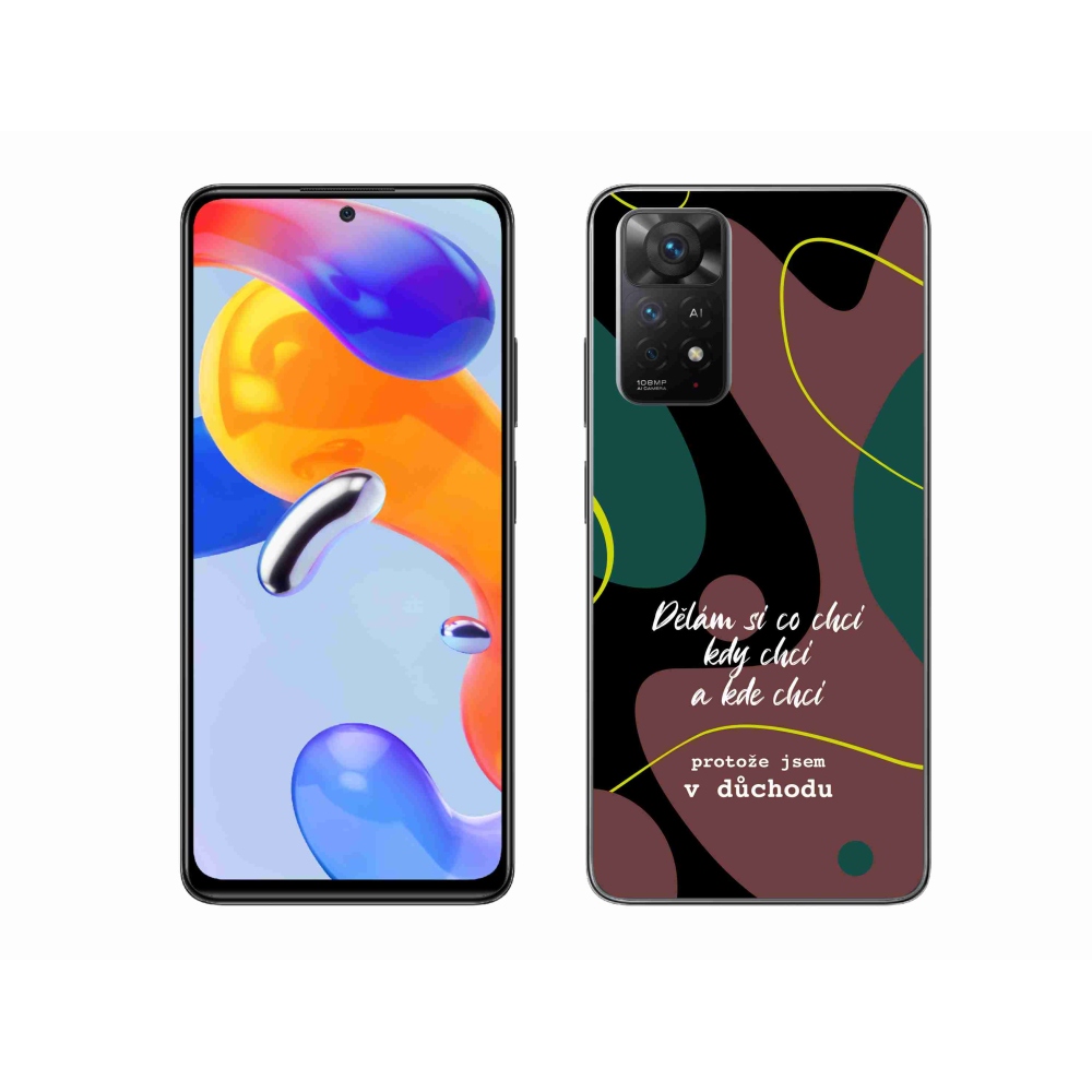 Gélový kryt mmCase na Xiaomi Redmi Note 11 Pro 4G/5G - vtipný text 10 čierne pozadie
