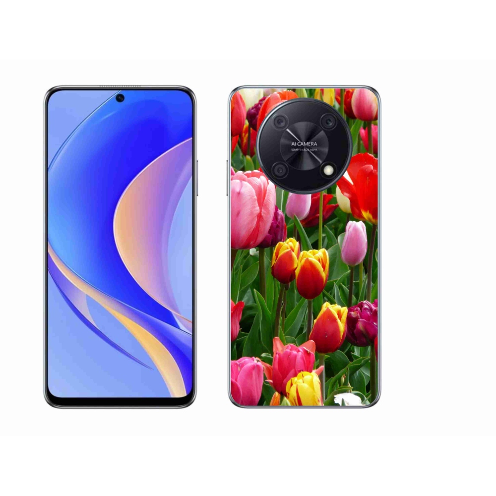 Gelový kryt mmCase na Huawei Nova Y90 - tulipány