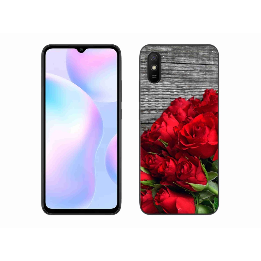 Gélový kryt mmCase na Xiaomi Redmi 9A - červené ruže