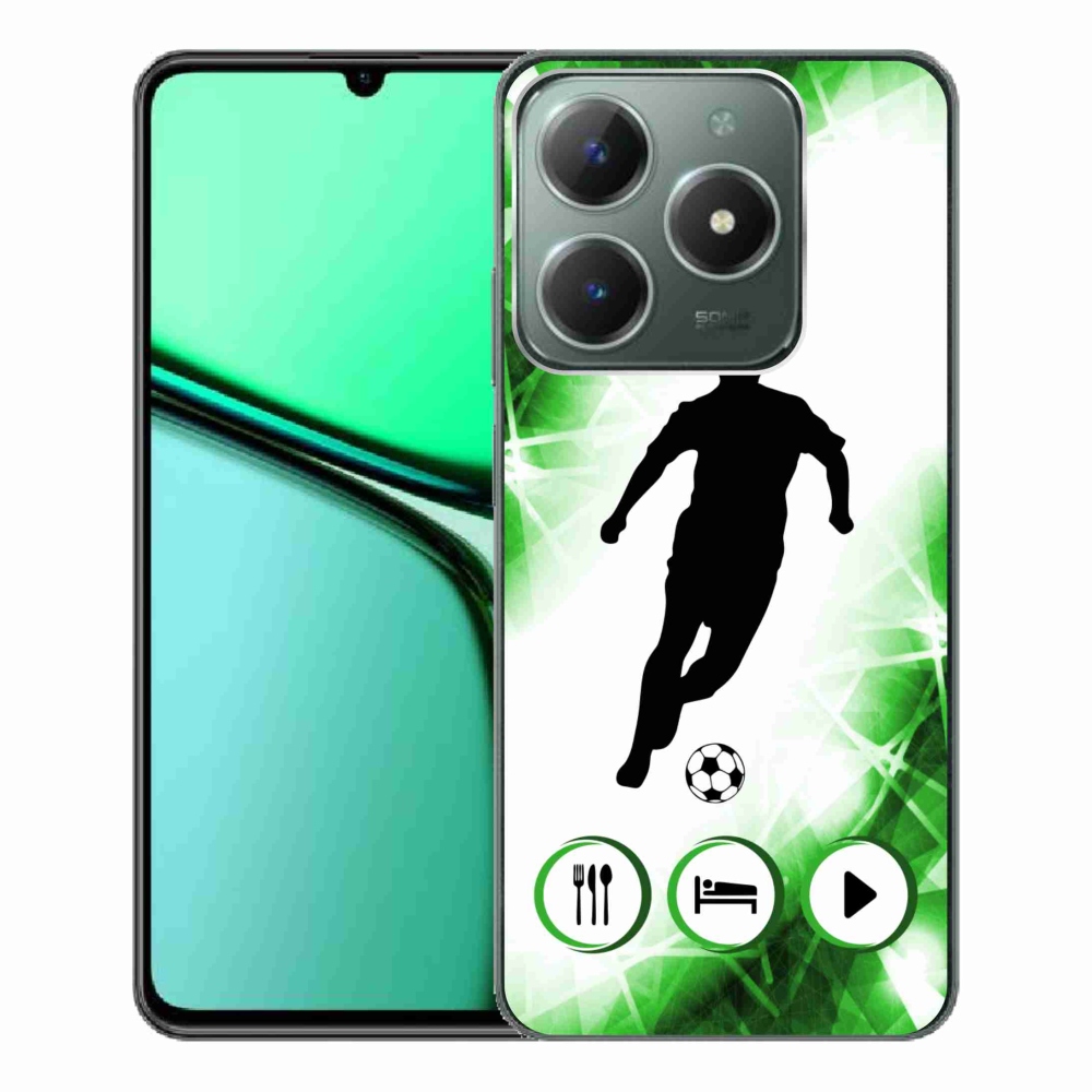 Gélový kryt mmCase na Realme C61 - futbalista