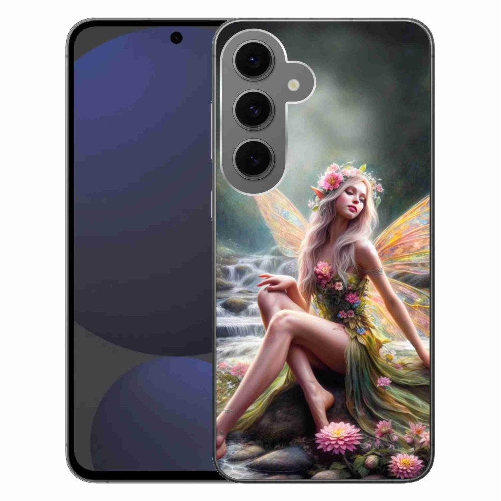 Gélový kryt mmCase na Samsung Galaxy S24 FE - motýlia žena 1