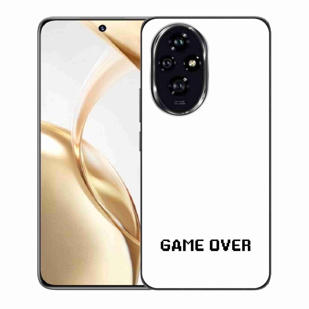 Gélový kryt mmCase na Honor 200 5G - game over biele pozadie