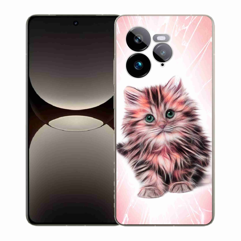 Gélový kryt mmCase na Realme GT 7 Pro 5G - roztomilé mačiatko