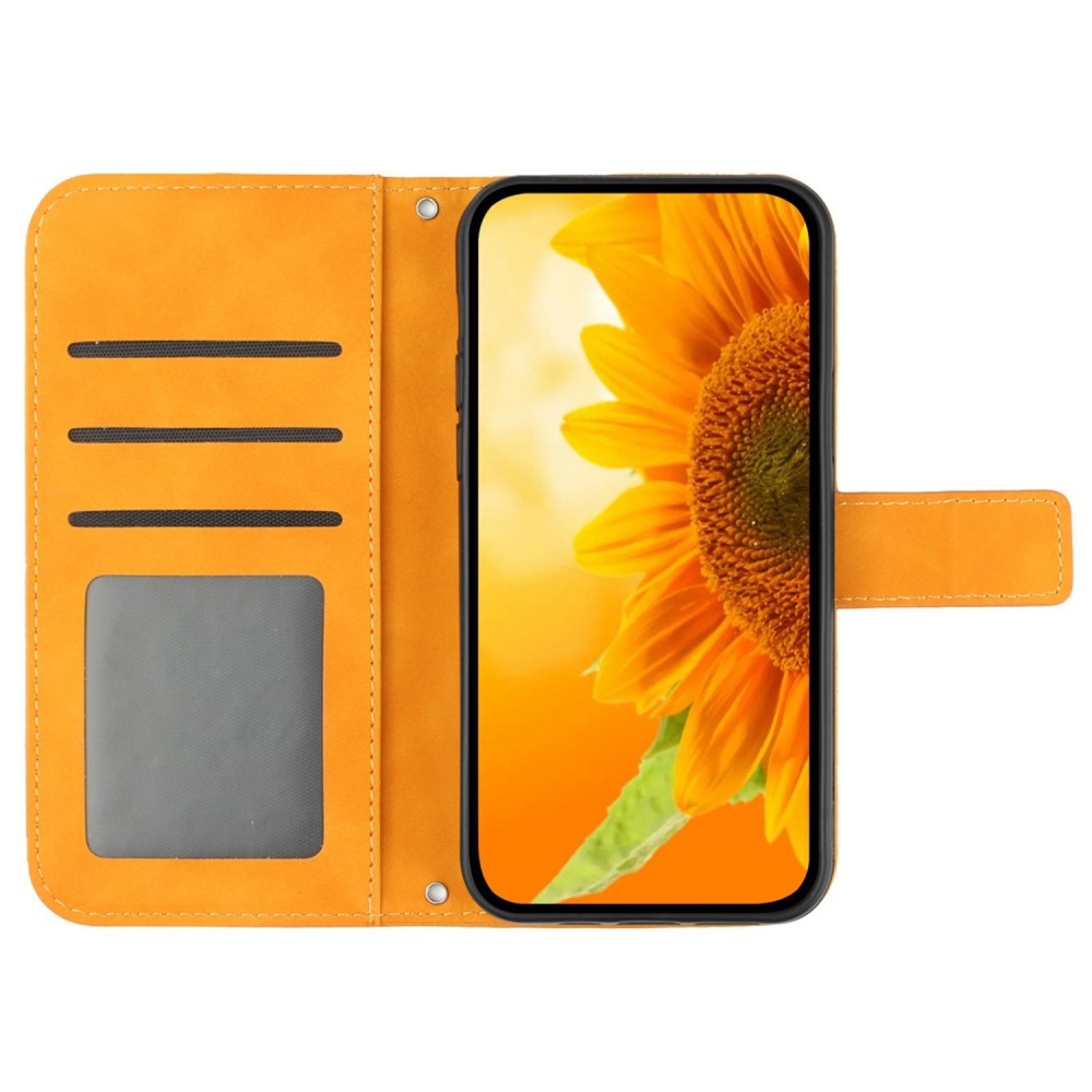 Sunflowers knižkové púzdro na Xiaomi Redmi Note 14 Pro - žlté