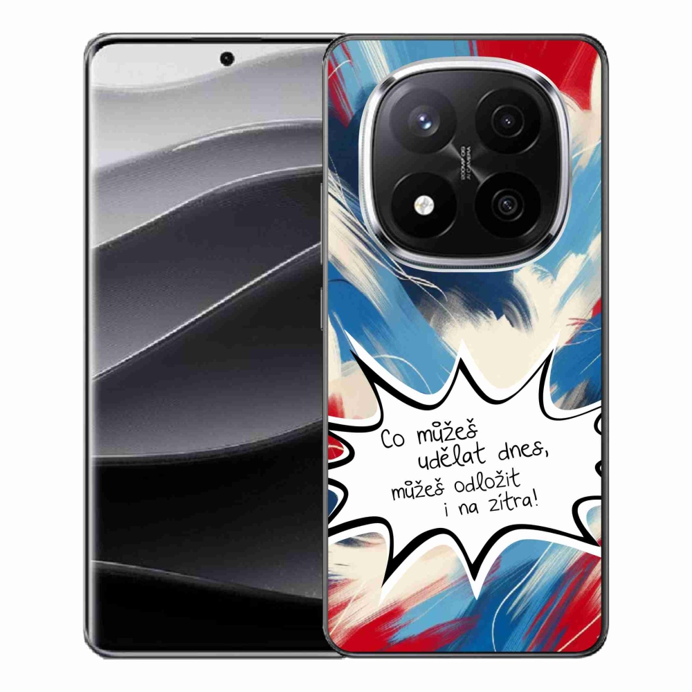 Gélový kryt mmCase na Xiaomi Redmi Note 14 Pro+ 5G - vtipný text 9 biele pozadie