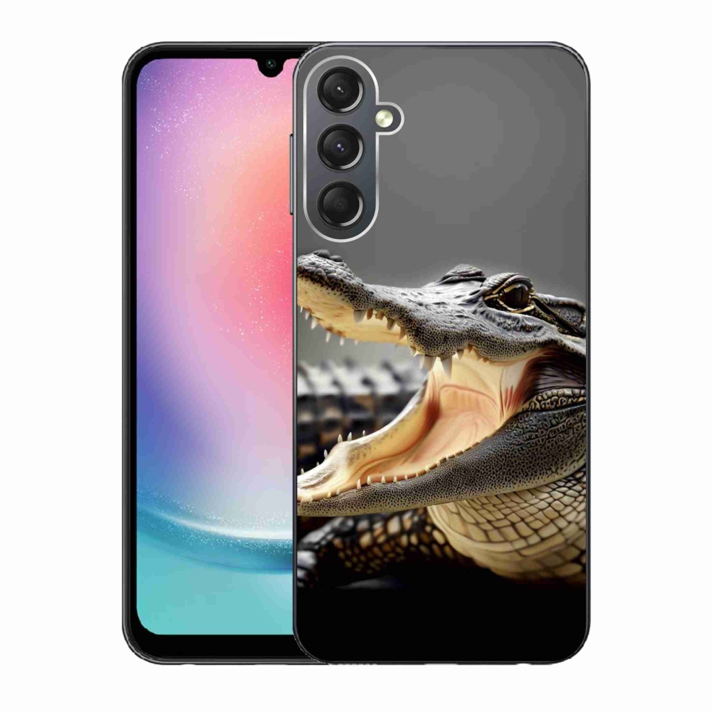 Gélový kryt mmCase na Samsung Galaxy A24 - krokodíl