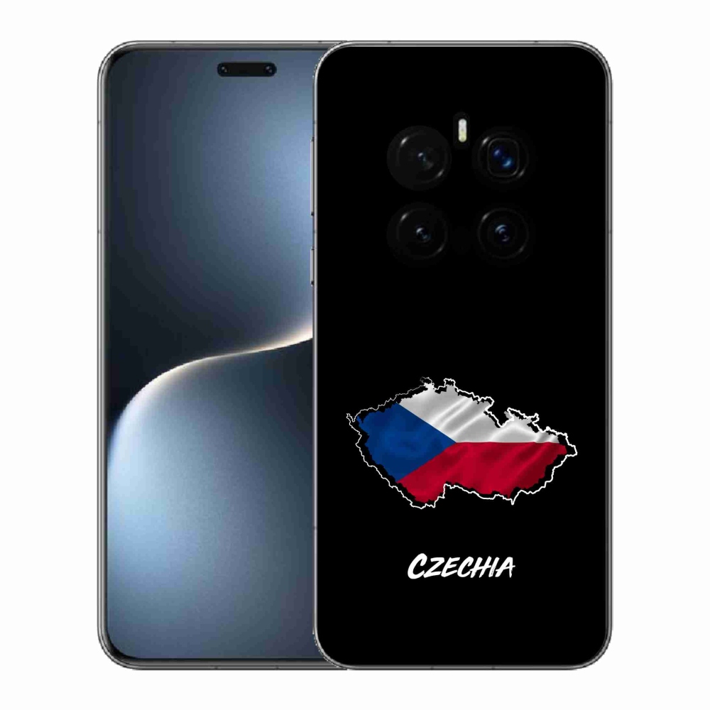 Gélový kryt mmCase na Honor Magic 7 Pro 5G - Czechia čierne pozadie