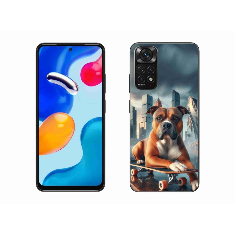 Gélový kryt mmCase na Xiaomi Redmi Note 11S 4G - pes na skateboarde