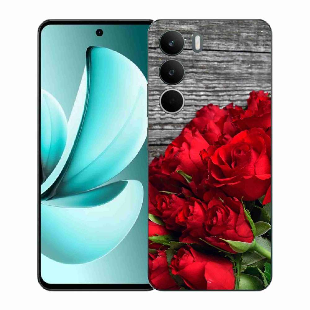 Gélový kryt mmCase na Realme C71 - červené ruže