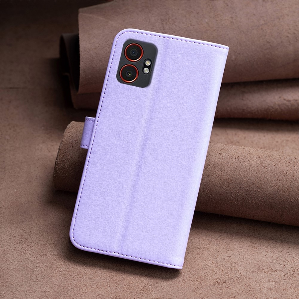 BNF knižkové puzdro na Samsung Galaxy Xcover 7 Pro - svetlofialové