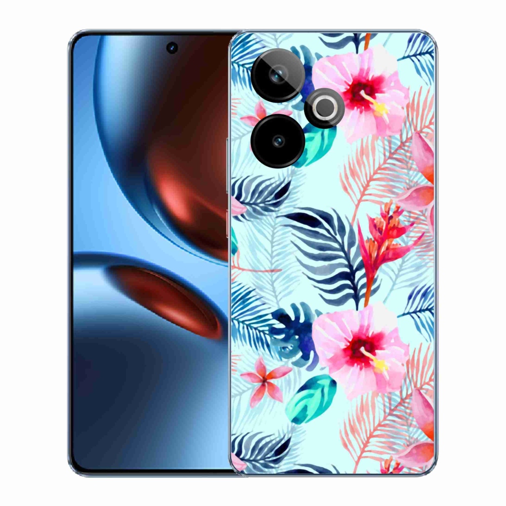 Gélový kryt mmCase na Realme GT 7 5G/GT 7T 5G - kvety