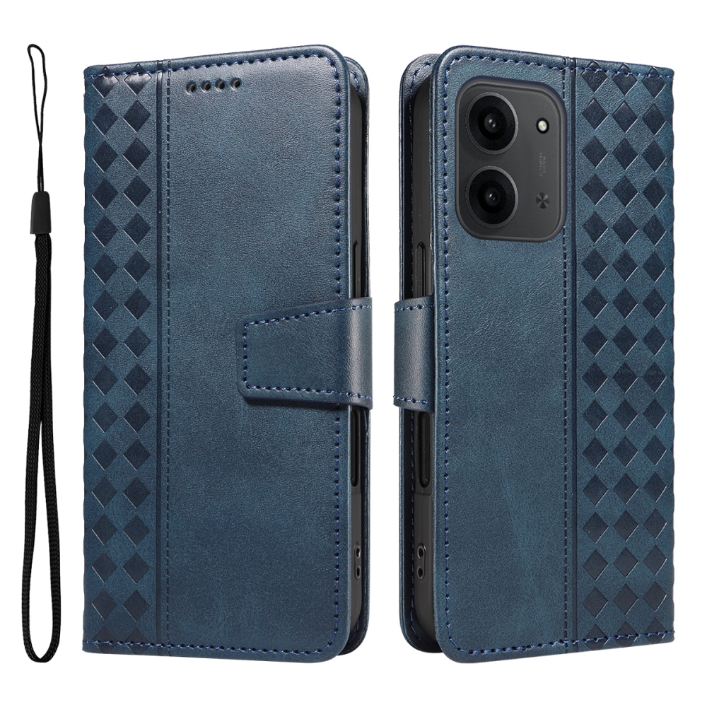 Grids knižkové púzdro na Xiaomi Redmi 15C 4G/5G (173mm) - modré