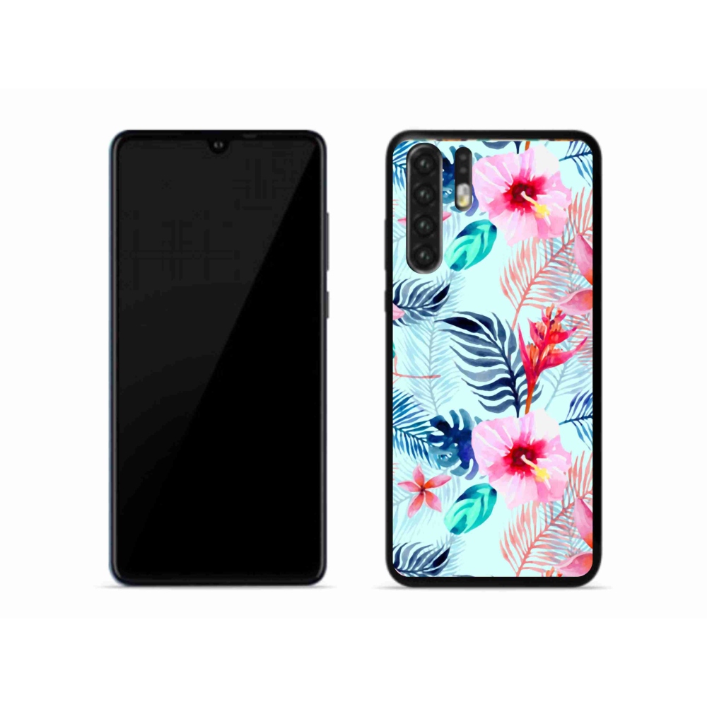 Gélový kryt mmCase na mobil Huawei P30 Pro - kvety