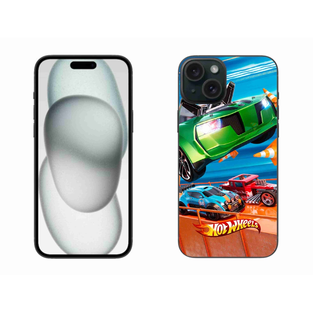 Gélový kryt mmCase na iPhone 15 Plus - hot wheels 1