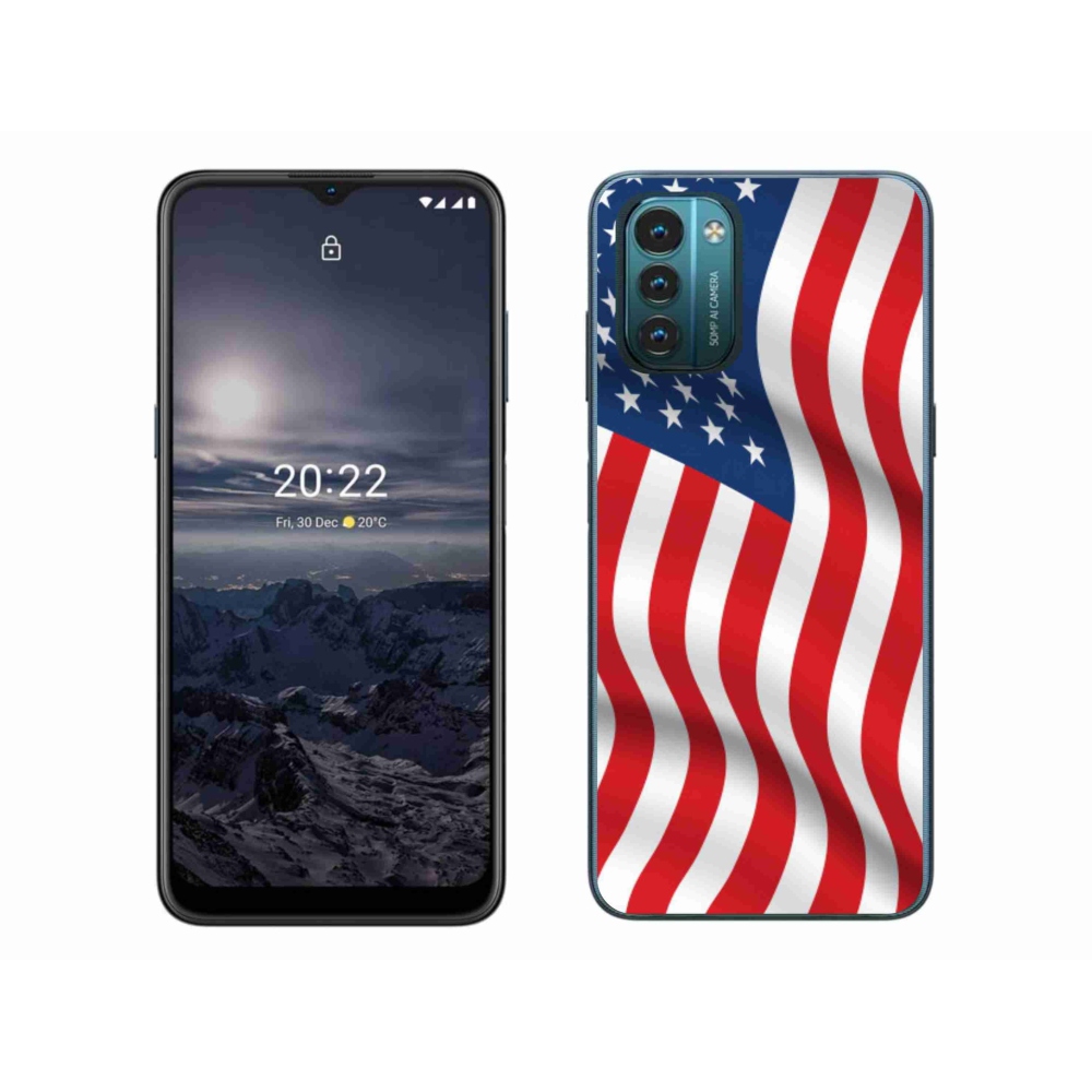 Gélový kryt mmCase na mobil Nokia G11/G21 - USA vlajka