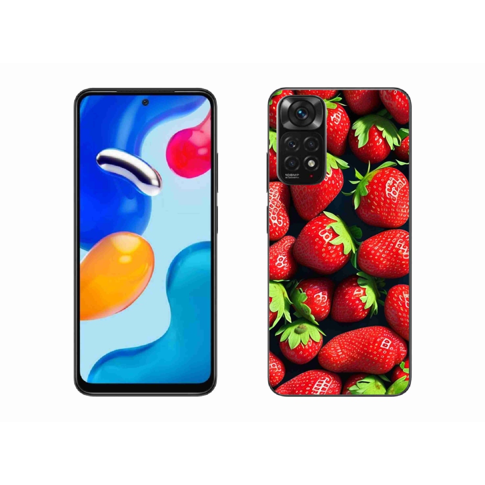 Gélový kryt mmCase na Xiaomi Redmi Note 11S 4G - jahody