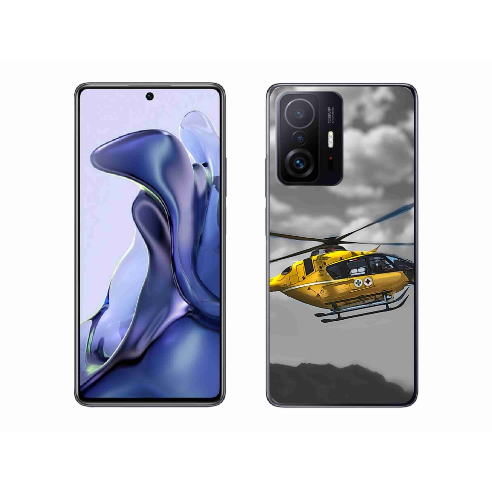 Gélový kryt mmCase na Xiaomi 11T Pro - žltá helikoptéra