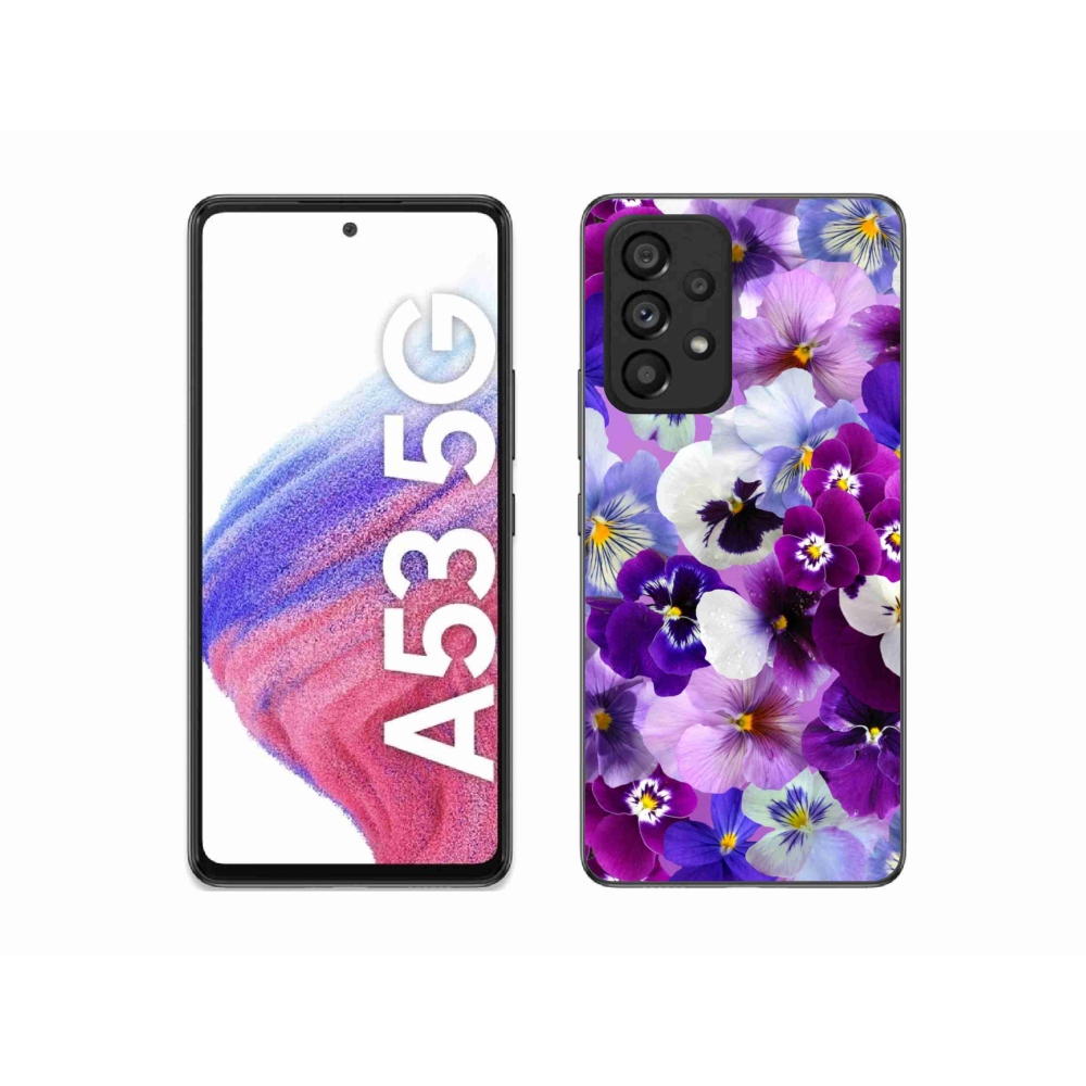 Gélový kryt mmCase na Samsung Galaxy A53 5G - kvety 9