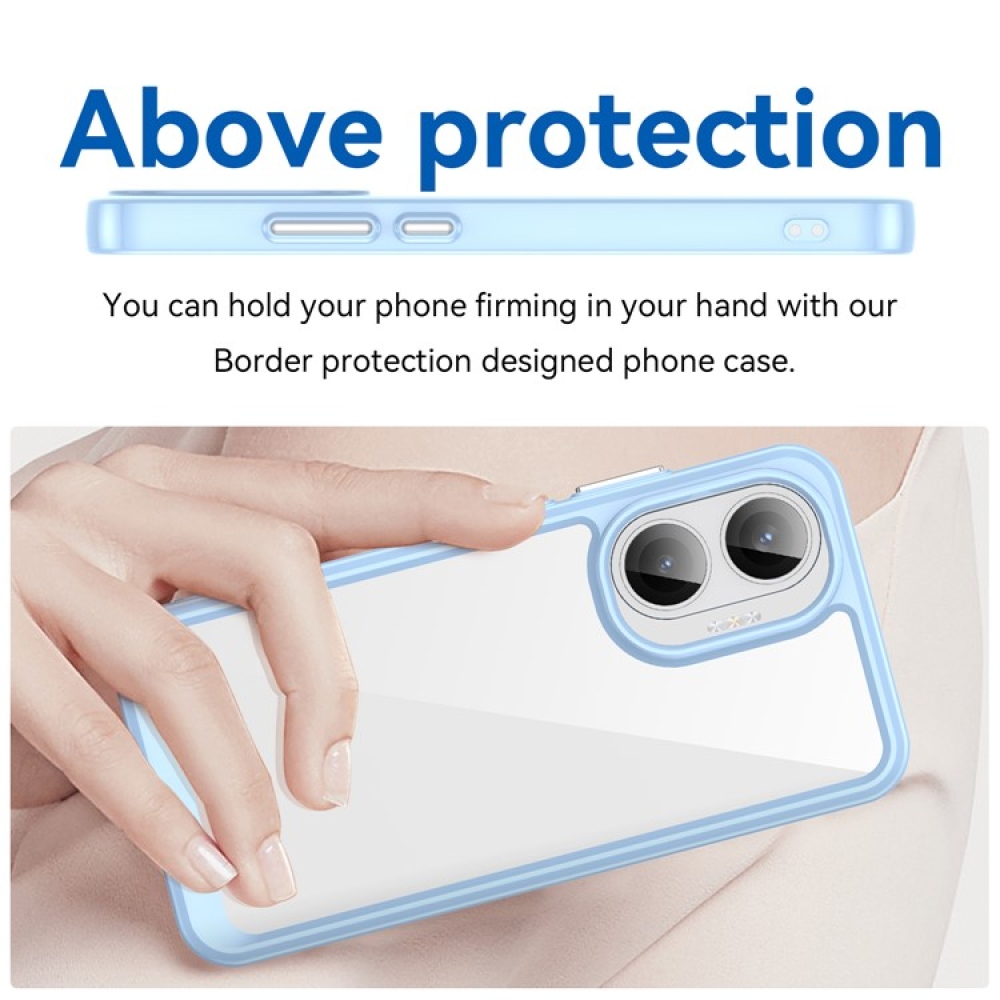 Gélový obal s pevným chrbtom na Xiaomi Poco F7 5G - modrý