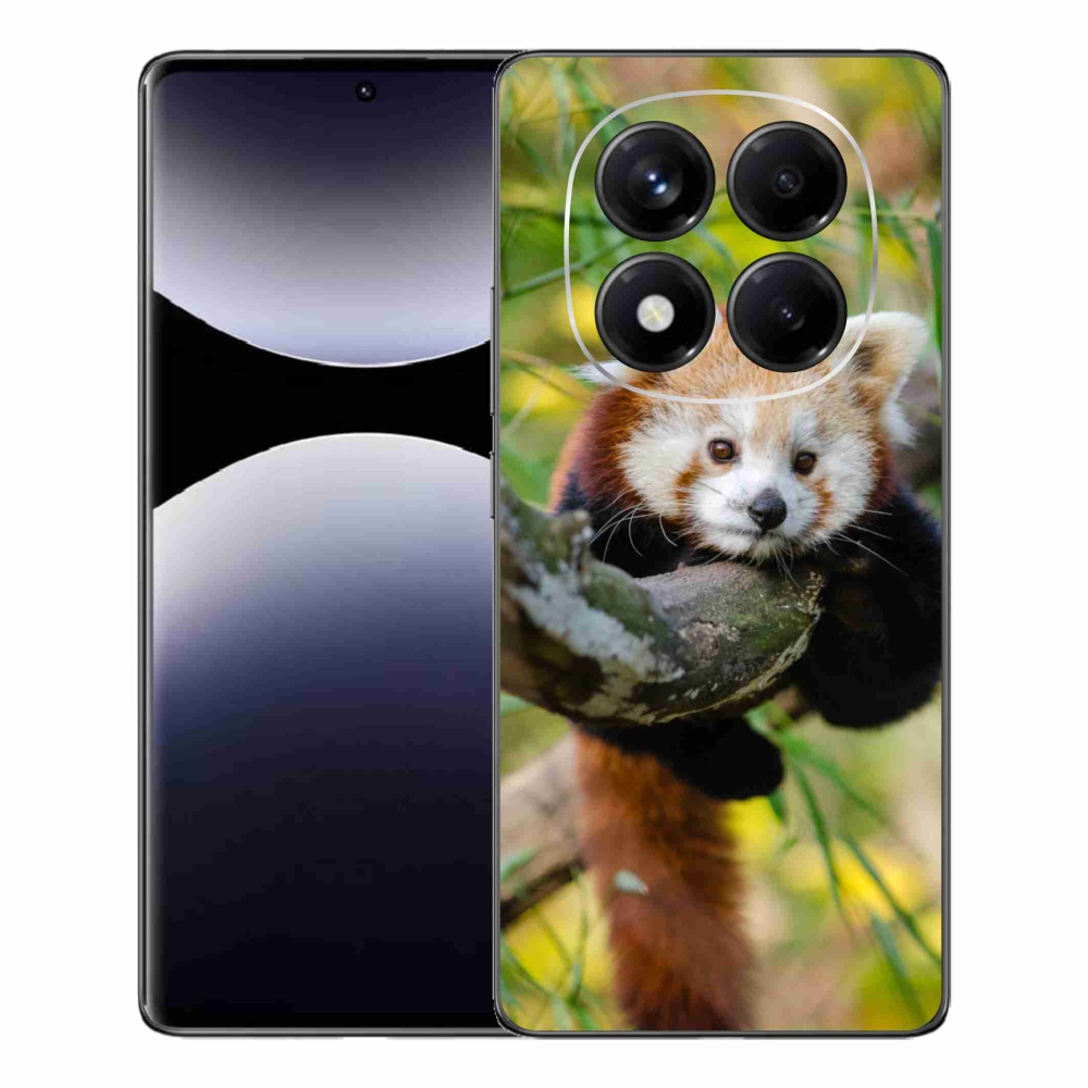 Gélový kryt mmCase na Xiaomi Redmi Note 14 Pro - panda červená